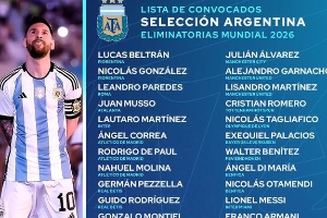 阿根廷最新一期国家队大名单出炉 梅西领衔出战