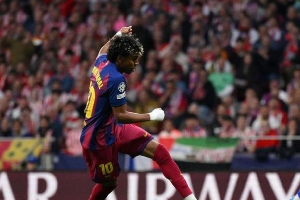 欧冠1/4决赛次回合 巴塞罗那1-0拿下塞尔塔